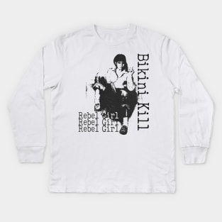 Rebel girl by bikin kill // fanart Kids Long Sleeve T-Shirt